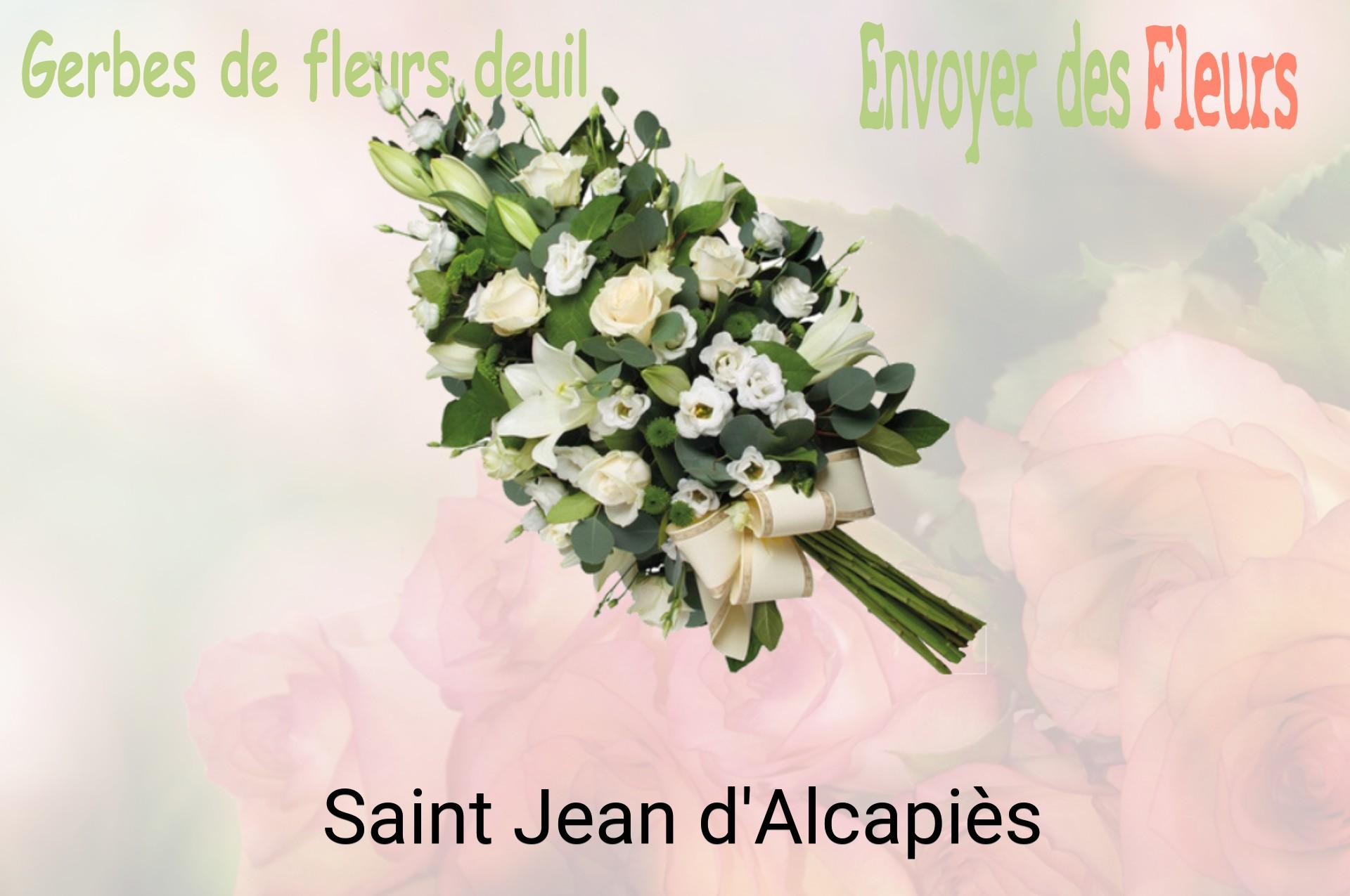 Gerbe de fleurs de deuil livrée à Saint-Jean-d'Alcapiès